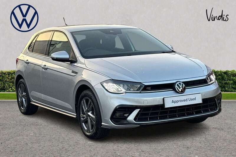Silver Used 2022 VW Polo R-line Hatchback | £16,896 (Fair price) - Image 1/3