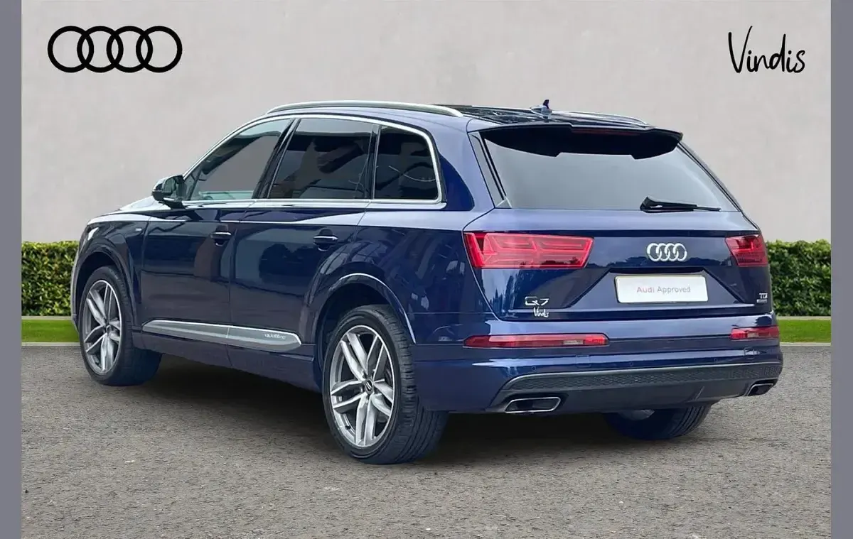 Used Audi Q7 S-Line 267 HP (196 kW) 2018 Blue SUV