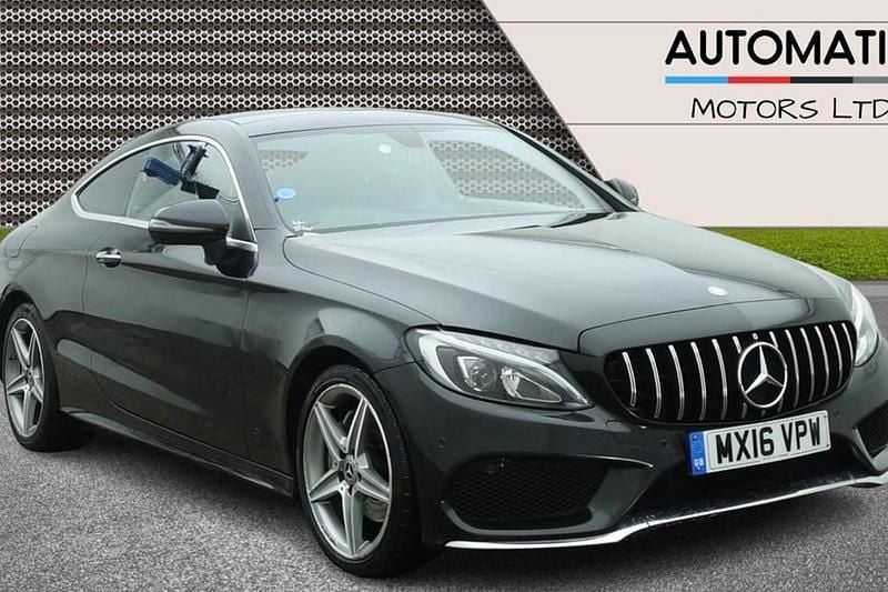 Used Mercedes C220 AMG Line Premium 170 HP (125 kW) 2016 Black Coupe