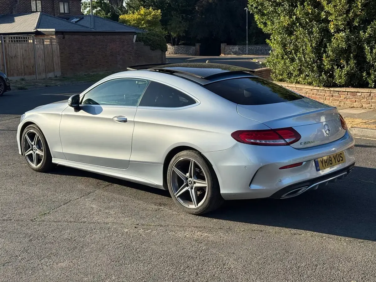 Used Mercedes C220 AMG Line Premium 2018 Silver Coupe