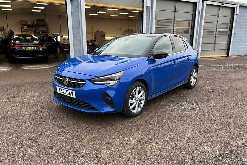 Used Vauxhall Corsa Elite 100 HP (73 kW) 2021 Blue Hatchback