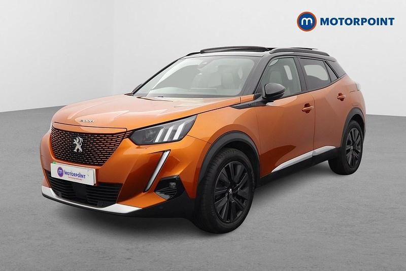 Used Peugeot e-2008 Premium 100 kW (136 HP) 2021 Orange SUV