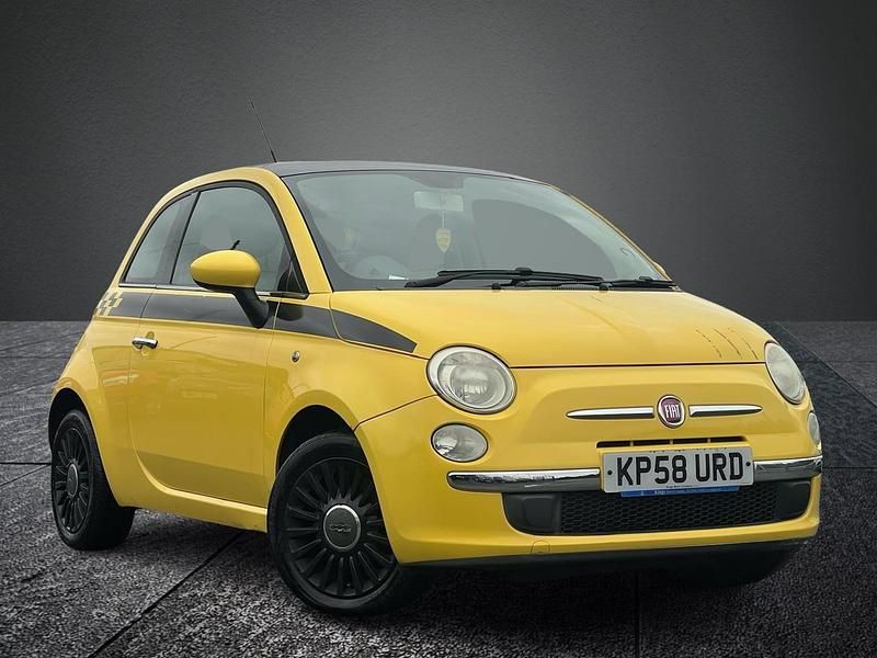 Used Fiat 500 Lounge 69 HP (50 kW) 2008 Yellow Hatchback
