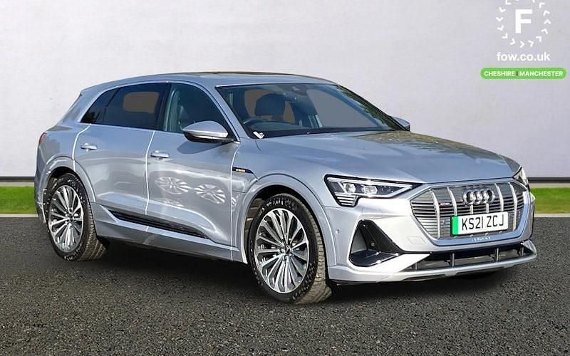 Silver Used 2021 Audi e-tron S-Line SUV | £22,099 (Fair price) - Image 1/4