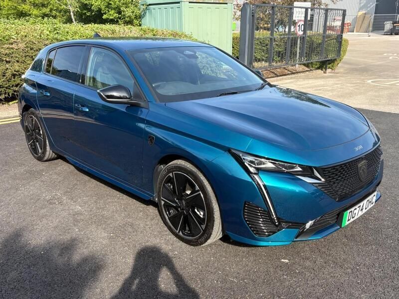 Blue Used 2024 Peugeot e-308 GT Hatchback | £29,995 (Expensive) - Image 1/4