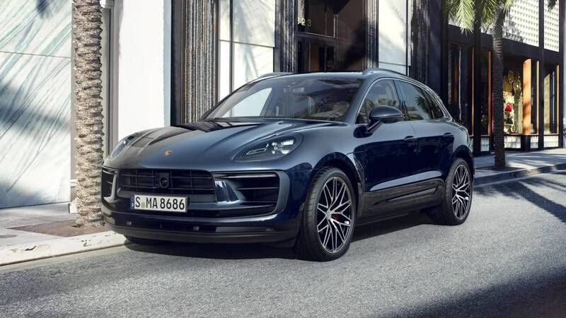 Night blue metallic Used 2022 Porsche Macan S SUV | £59,990 - Image 1/4