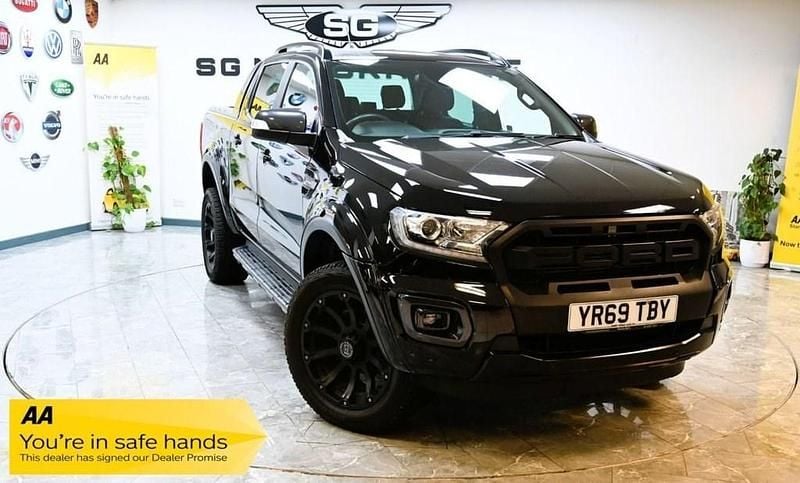 Black Used 2019 Ford Ranger Wildtrack Pickup | £18,495 (Good price) - Image 1/4