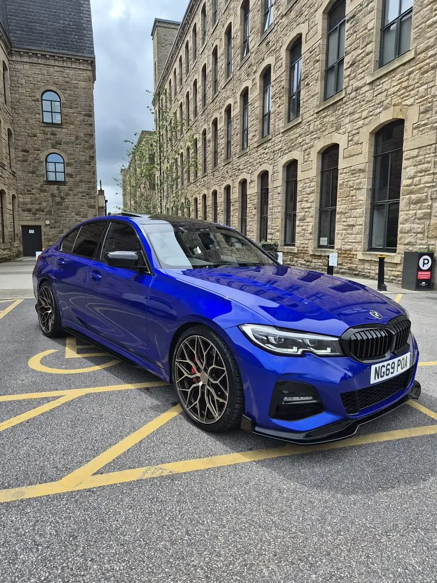 Used BMW 330e M Sport 450 HP (330 kW) 2019 Blue Sedan