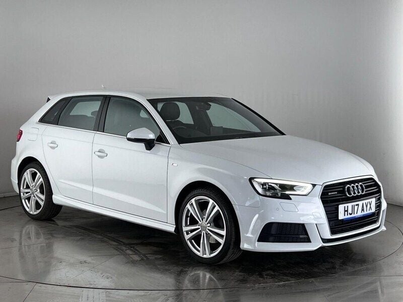 White Used 2017 Audi A3 Sportback S-Line Hatchback | £10,550 (Good price) - Image 1/3