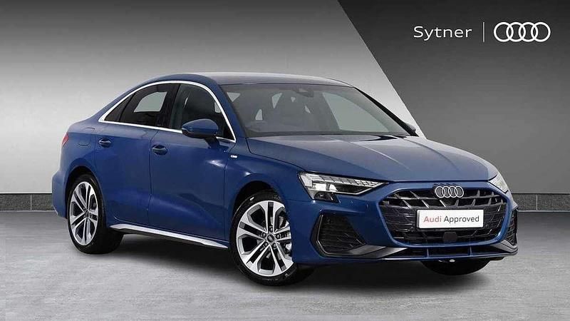 Blue New 2025 Audi A3 S-Line Sedan | £31,000 (Expensive) - Image 1/4