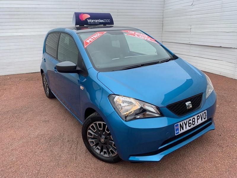 Used Seat Mii Design 60 HP (44 kW) 2019 Blue Hatchback