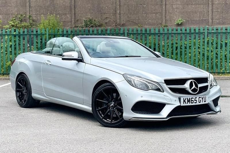 Used Mercedes E350 AMG line 2015 Silver Cabriolet