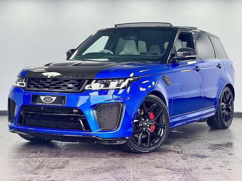 Blue Used 2021 Land Rover Range Rover Sport SVR SUV | £56,990 (A bit pricey) - Image 1/4