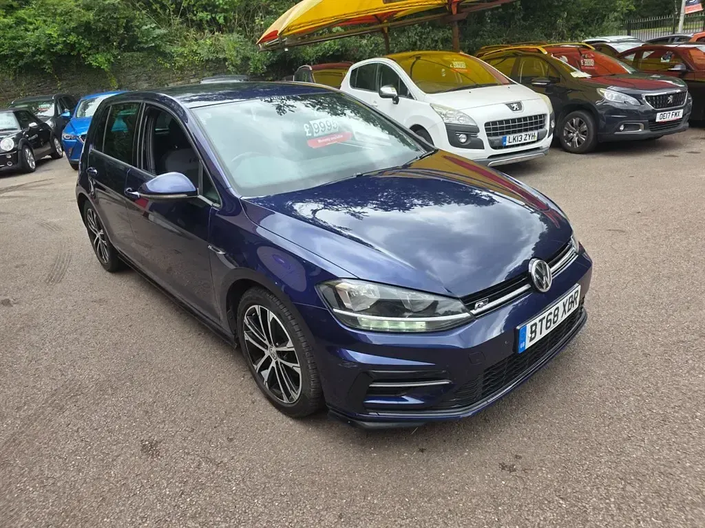 Used VW Golf VII R-line 150 HP (110 kW) 2018 Blue Hatchback