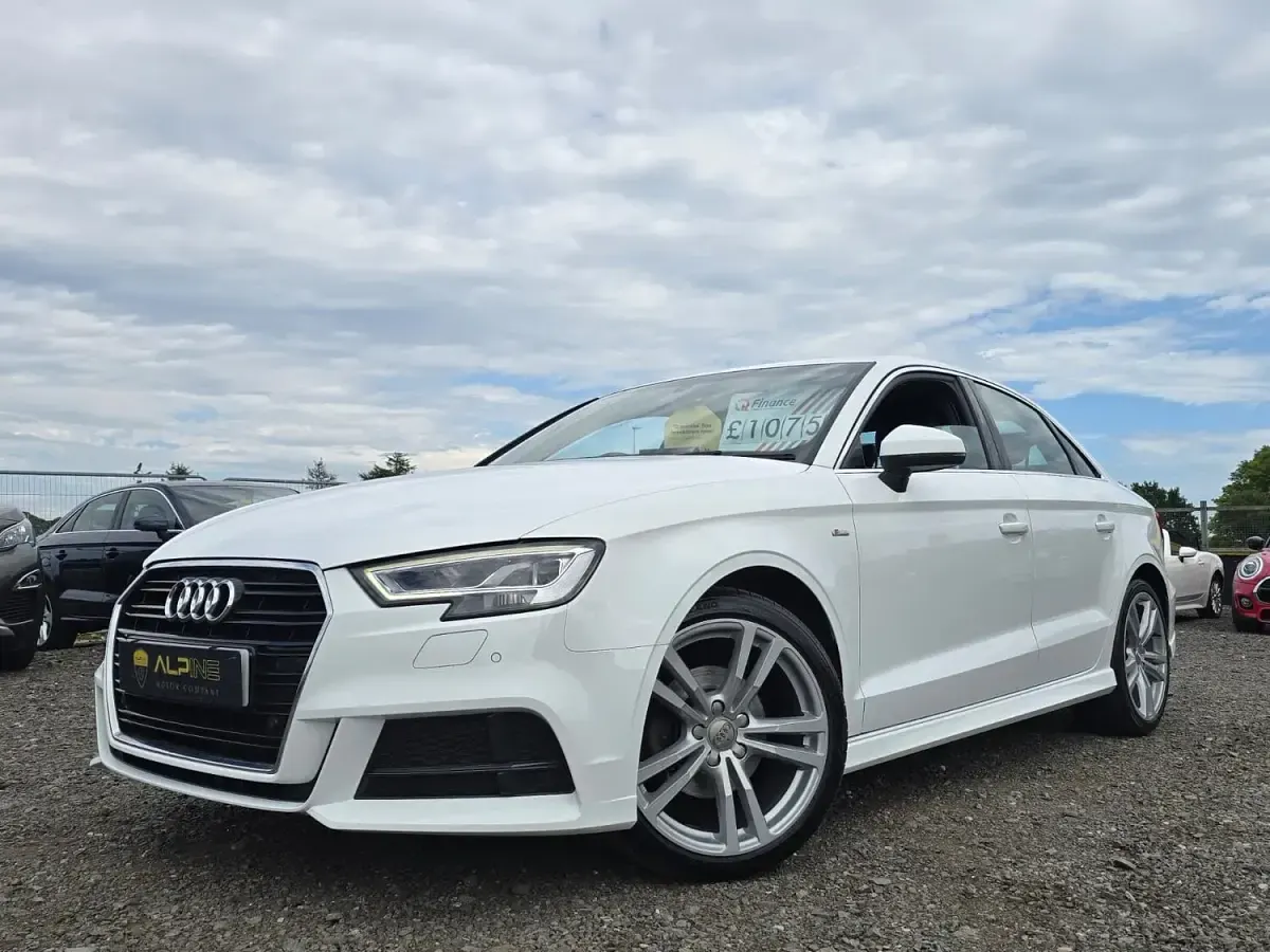Used Audi A3 S-Line 150 HP (110 kW) 2016 White Sedan