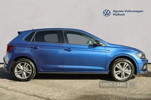 Used VW Polo R-line 95 HP (69 kW) 2021 Blue Hatchback