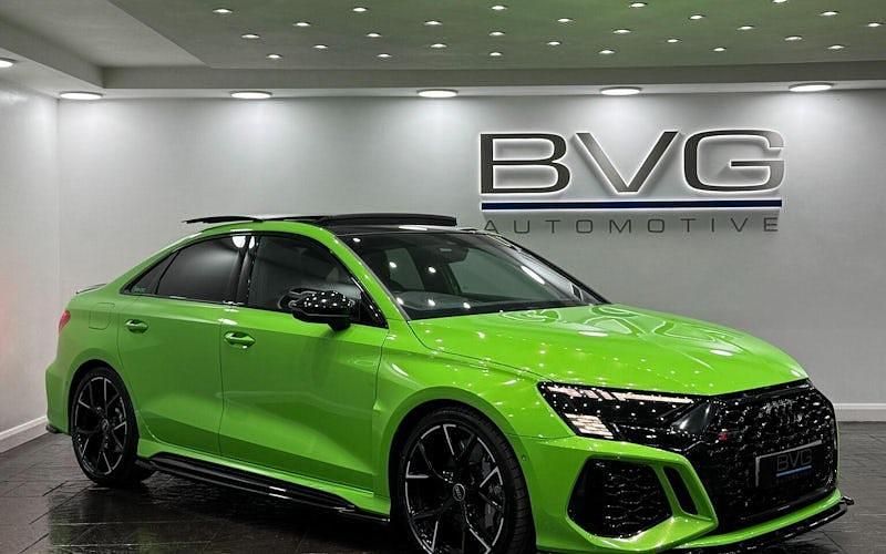 Green Used 2022 Audi RS3 Sport Sedan | £52,994 (Expensive) - Image 1/2