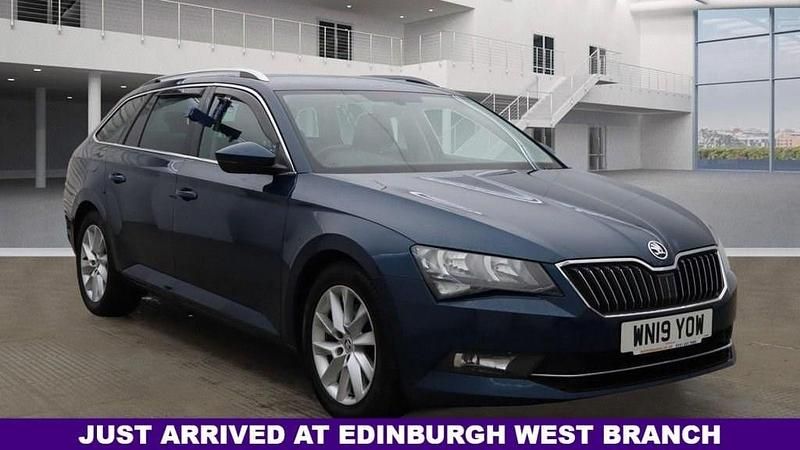 Blue Used 2019 Skoda Superb SE Technology Estate | £10,495 (Fair price) - Image 1/4