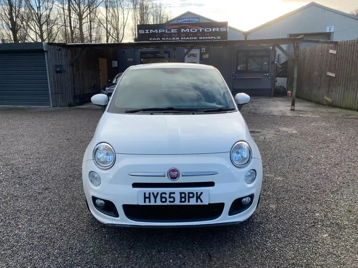 Used Fiat 500 S 69 HP (50 kW) 2015 White Hatchback