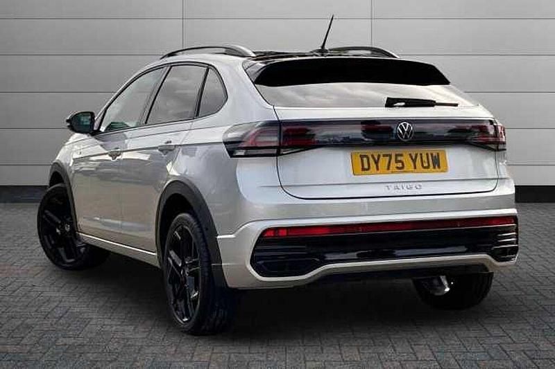 Used VW Taigo Black Edition 115 HP (84 kW) 2025 Reflex silver with flat black roof SUV