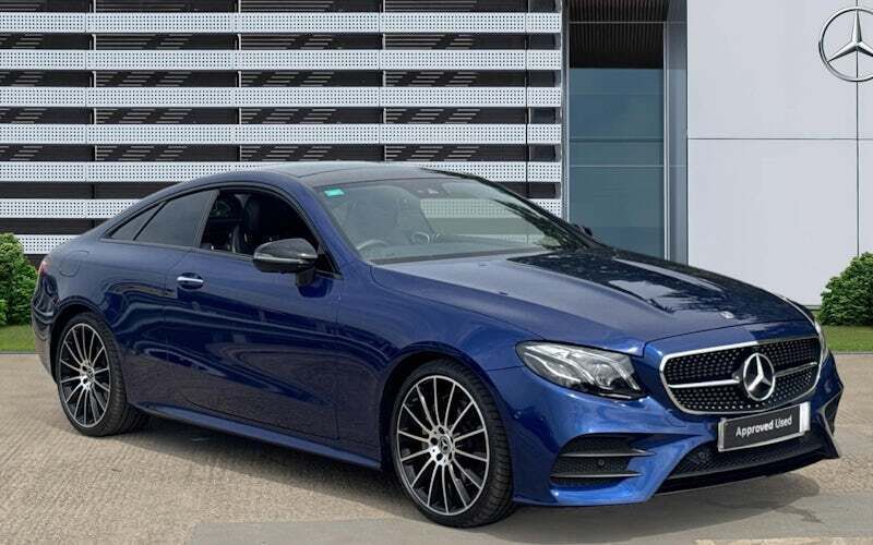 Blue Used 2019 Mercedes E220 AMG line Coupe | £27,593 (Expensive) - Image 1/4