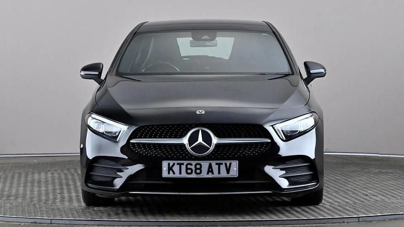 Used Mercedes A180 AMG line 116 HP (85 kW) 2018 Black Hatchback