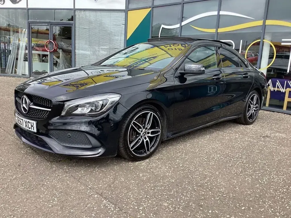Used Mercedes CLA220 AMG line 177 HP (130 kW) 2018 Black Sedan