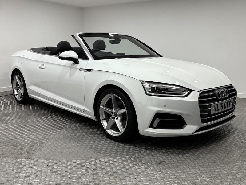 White Used 2019 Audi A5 Cabriolet Sport Cabriolet | £18,995 (Good price) - Image 1/4