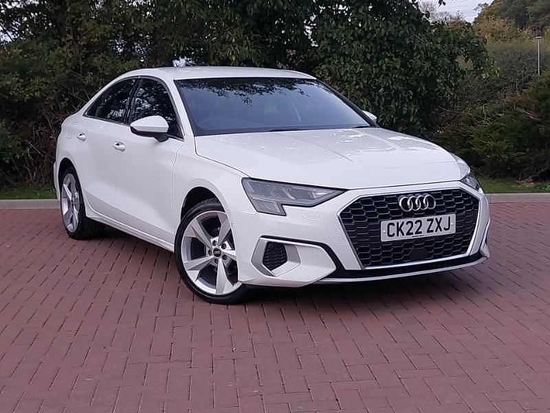 White Used 2022 Audi A3 Comfort Sedan | £17,498 (Good price) - Image 1/4