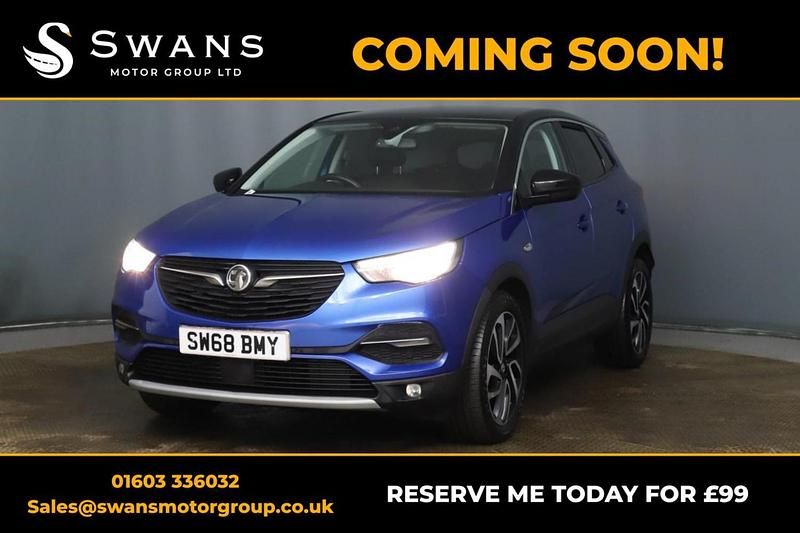Used Vauxhall Grandland X Elite 120 HP (88 kW) 2018 Blue SUV