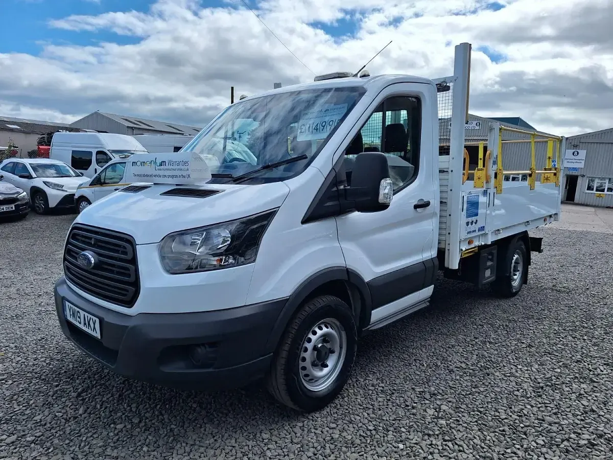 Used Ford Transit 130 HP (95 kW) 2019 White Cabriolet