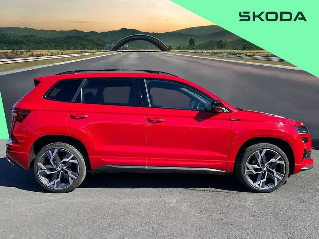 Used Skoda Karoq SportLine 150 HP (110 kW) 2025 Red SUV