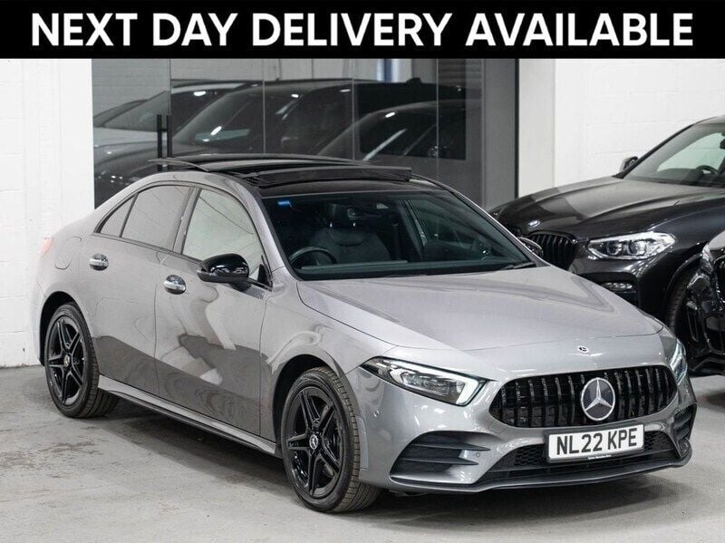 Grey Used 2022 Mercedes A250 AMG line Sedan | £17,995 (Fair price) - Image 1/3