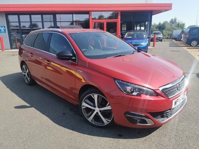 Red Used 2015 Peugeot 308 GT-line Estate | £6,495 (Fair price) - Image 1/4
