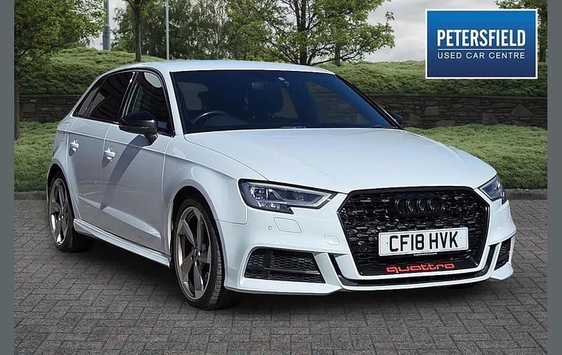 Used Audi S3 Sportback Black Edition 306 HP (225 kW) 2018 White Hatchback