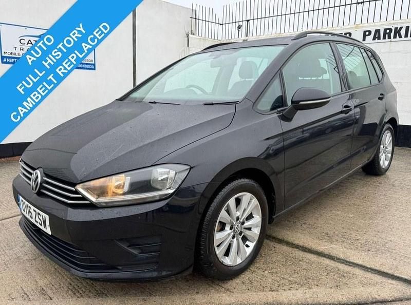 Black Used 2016 VW Golf Sportsvan SE MPV | £6,995 (Fair price) - Image 1/4
