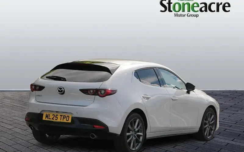 Used Mazda 3 Exclusive-Line 140 HP (102 kW) 2025 White Hatchback