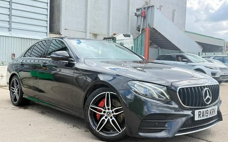 Used Mercedes E220 AMG line 194 HP (142 kW) 2019 Black Sedan