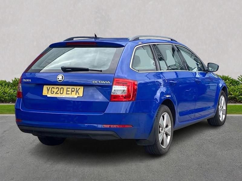 Used Skoda Octavia SE Technology 115 HP (84 kW) 2020 Blue Estate