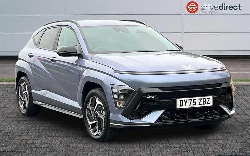 Pearl meta blue New 2025 Hyundai Kona N Line SUV | £28,750 (A bit pricey) - Image 1/4