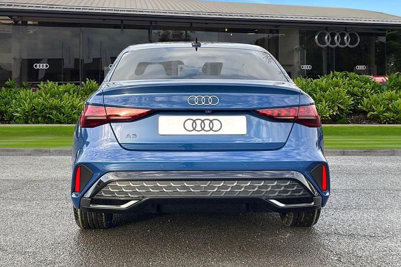 New Audi A3 S-Line 2025 Blue Sedan