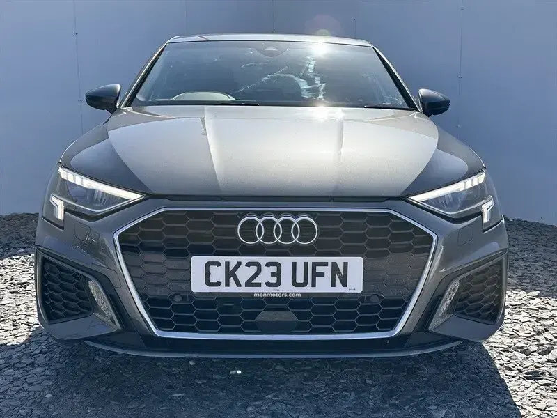 Begagnad Audi A3 Sportback S-Line 110 HK (80 kW) 2023 Grå Halvkombi