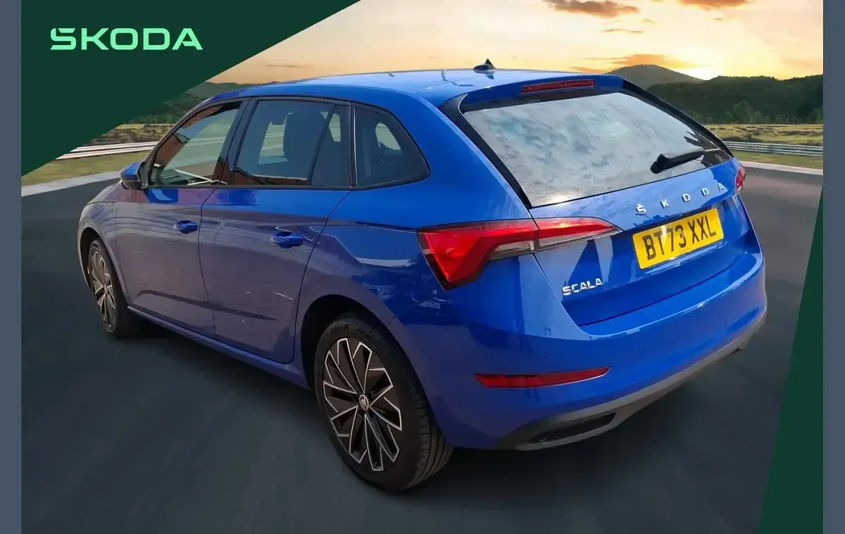 Used Skoda Scala SE L 108 HP (79 kW) 2023 Blue Hatchback
