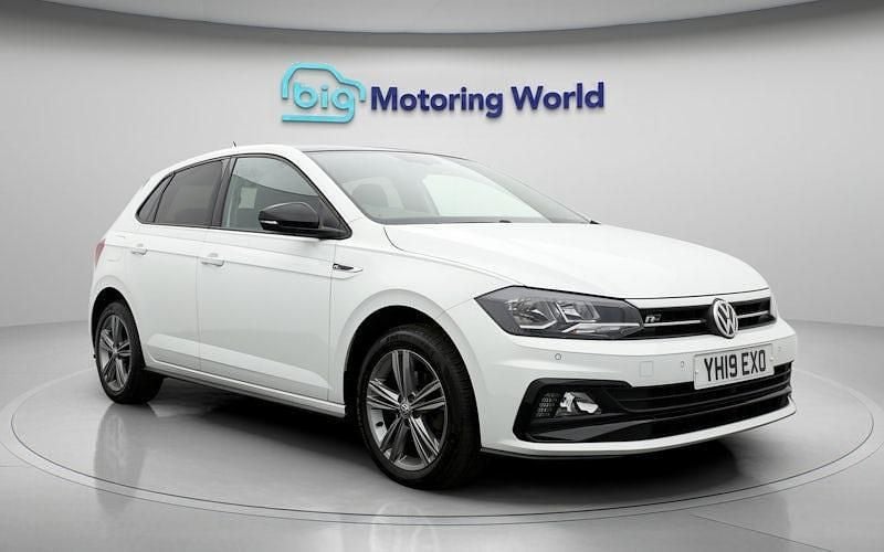 Used VW Polo R-line 116 HP (85 kW) 2019 White Hatchback
