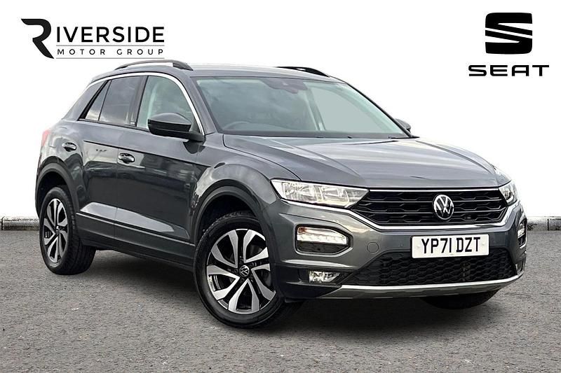 Indium grey Used 2021 VW T-Roc Active SUV | £16,990 (Fair price) - Image 1/4