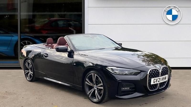 Black Used 2021 BMW 420 M Sport Cabriolet | £28,806 (Fair price) - Image 1/4