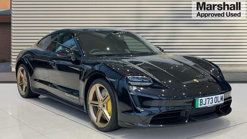 Black Used 2023 Porsche Taycan Sedan | £71,945 (Expensive) - Image 1/4
