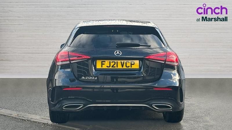 Used Mercedes A200 AMG line 150 HP (110 kW) 2021 Black Hatchback