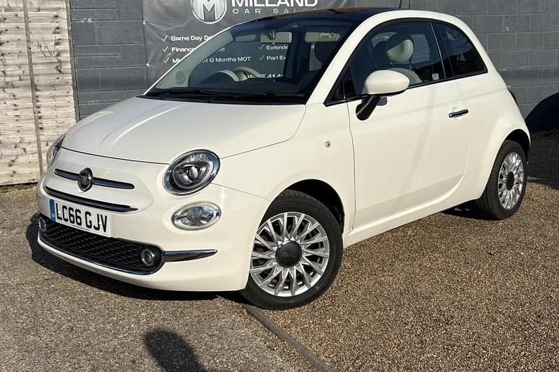 Used Fiat 500 Lounge 69 HP (50 kW) 2016 White Hatchback