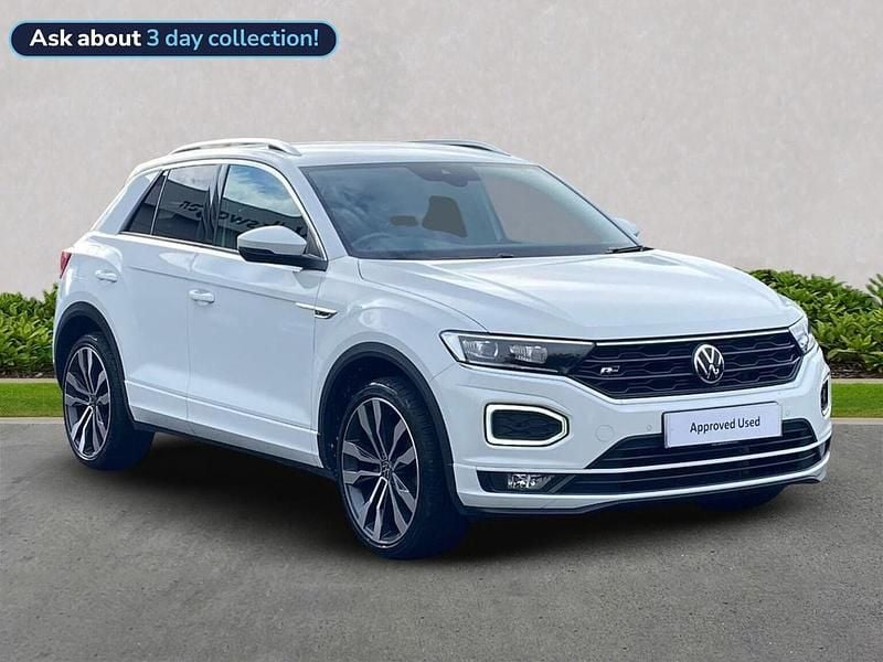 White Used 2021 VW T-Roc R-line SUV | £23,428 (Fair price) - Image 1/4